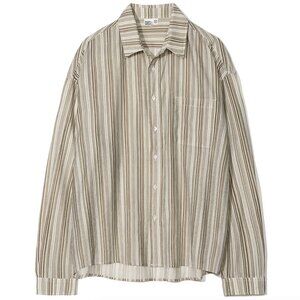 PARTIMENTO MEN’S STRIPED SHIRT RELAXED L NWOT